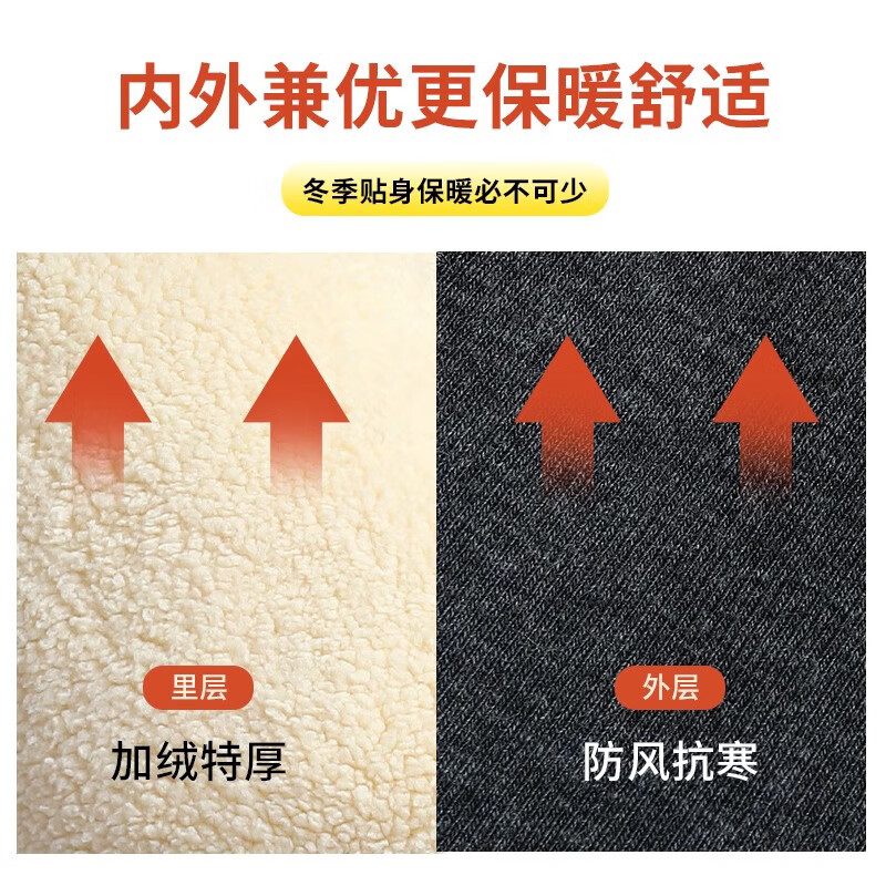 Langsha leggings for women's outer wear autumn and winter plus velvet extra thick Northeastern lamb velvet cotton pants black high waist slimming large size pants for women