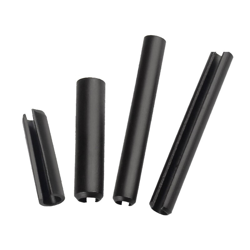 GUWANJI iron black elastic pin split pin spring pin positioning pin cylindrical pin hollow pin pin shaft pin M5*35 (50 pieces)