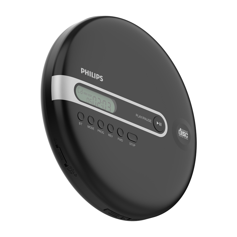 Philips cd player player portable repeater bluetooth music player cd player student English artifact home CD learning machine supports bluetooth headset EXP2368 portable CD player black