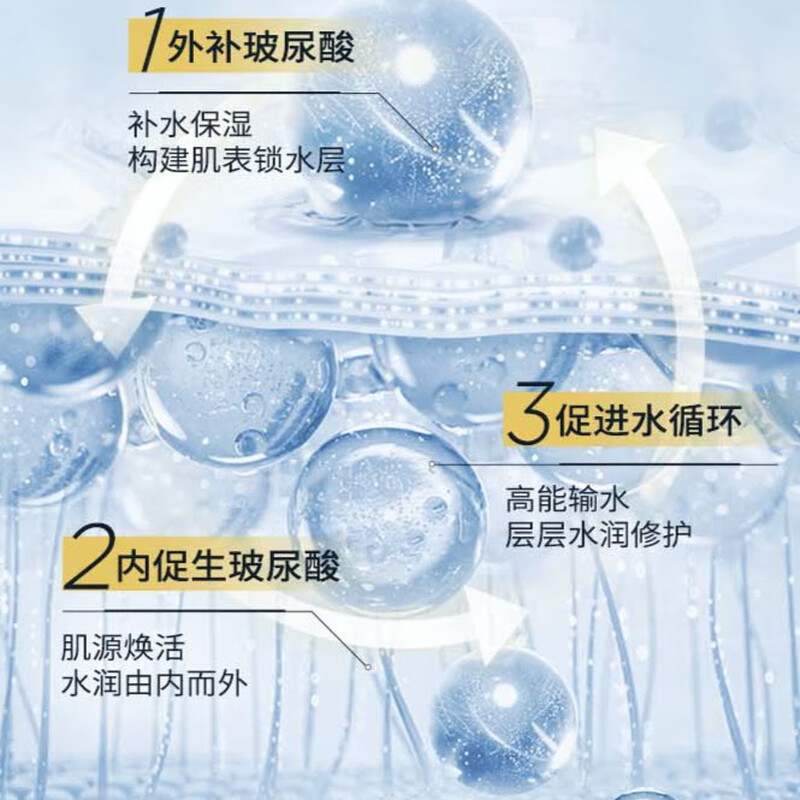 Moisturizing Beauty Hyaluronic Acid Hydrating Second-Pulse Essence 1.5ml*30 Hydrating Sticks Hydrating Bounce Moisturizing New Year Gift