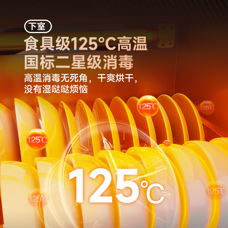 Canbo Household Large Capacity 304 Stainless Steel Embedded Massive Rock Three-Layer Disinfection Cabinet Two-Star A Flow Disinfection Cupboard Trade-in XDZ110-EN321 PRO