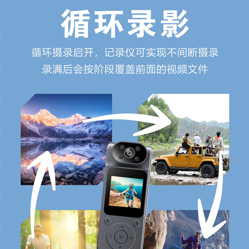 Qianli's new 4K ultra-high-definition camera with screen, conference recorder, riding video recorder, wearable magnetic back clip camera, portable interview driver, takeaway pocket artifact L19 flagship new product without memory