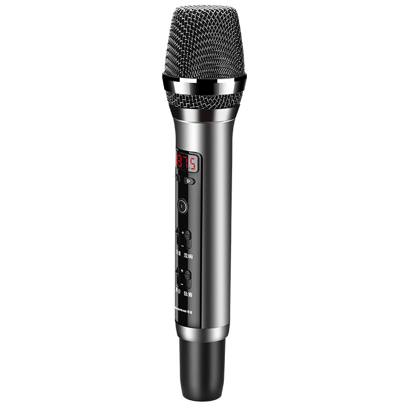 Newmine MC16 Wireless Microphone Car Microphone Karaoke Entertainment Special Equipment Mobile Live Sound Card Recording Radio FM Bluetooth Connected Dynamic Microphone