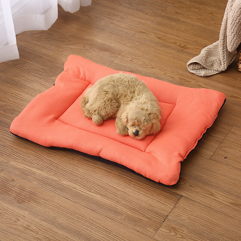 Panda Rabbit Cat and Dog Mat Autumn and Winter Soft Imitation Rabbit Velvet Cat and Dog Mat Cat Nest Dog House Mat Color Random 80cm*60cm