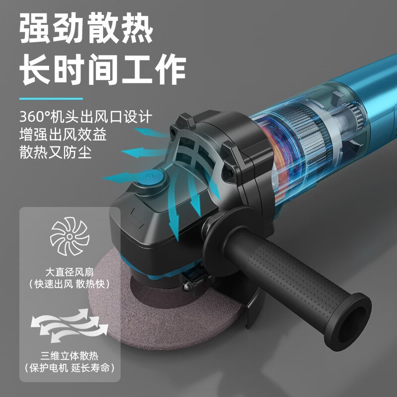 Op angle grinder, small cutting machine, high-power grinder, grinding and polishing, household electric multi-function hand grinder, flagship model, factory standard configuration
