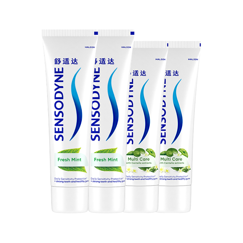 Sensodyne Mint Fresh Toothpaste (120g*2+100g*2) new and old packaging are sent randomly