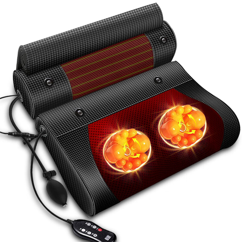 AN SHANG Cervical Massager Back, Waist, Neck and Shoulders Whole Body Neck Stretching Moxibustion Hot Compress Fully Automatic Heating Electric Massager Full Body Neck Protector Home Massage Pillow Cushion Gift Remote Control 20 Head Massage Hot Compress Magnet 3-speed Adjustable Moxibustion Stretching Pillow