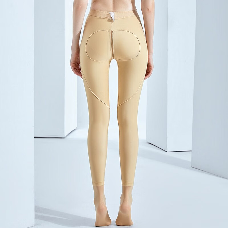 Huaimei first-stage postoperative thigh shaping pants women's trousers after liposuction and liposuction surgery corset pants for abdominal tightening and body shaping autumn black S