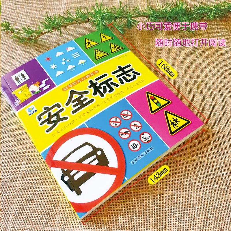 Safety signs, Curiosity Encyclopedia series, full-color large picture phonetic version, scientific enlightenment cognitive encyclopedia reading material, primary school students' classroom science reading