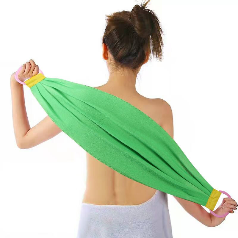 Aseblarm's new powerful decontamination extra-coarse scrub sling, double-sided bath towel, rub your back without asking anyone to remove the mud, swab sling, bath towel, extra-coarse grit 90cm, green, powerful decontamination, 1 pack