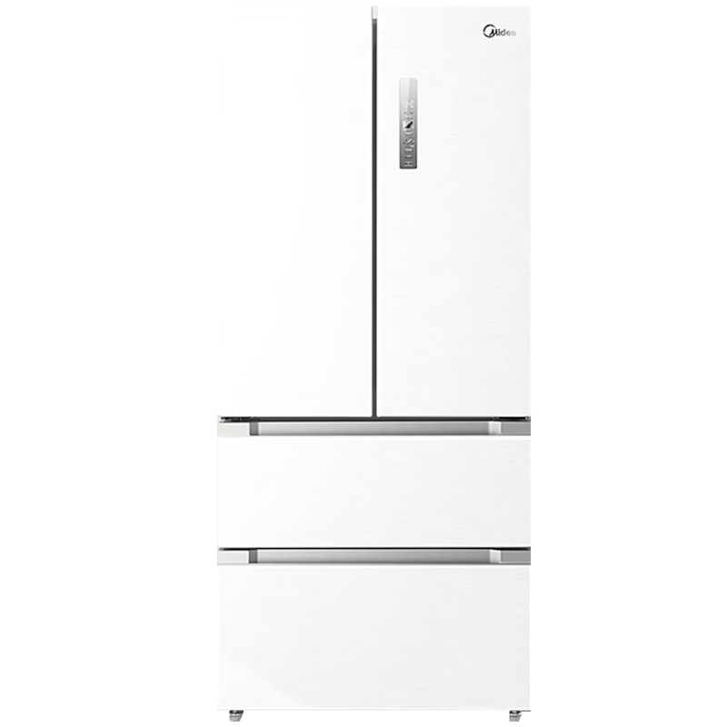 Midea 508 liters 528 liters French multi-door four-door air-cooled frost-free first-level energy efficiency 19-minute rapid odor purification refrigerator dual system BCD-508WTPZM (E) white