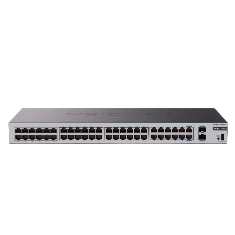 New H3C S1250FX enterprise-class 48-port Gigabit switch 2 10G optical ports plug-and-play network splitter supports port isolation unmanaged hub