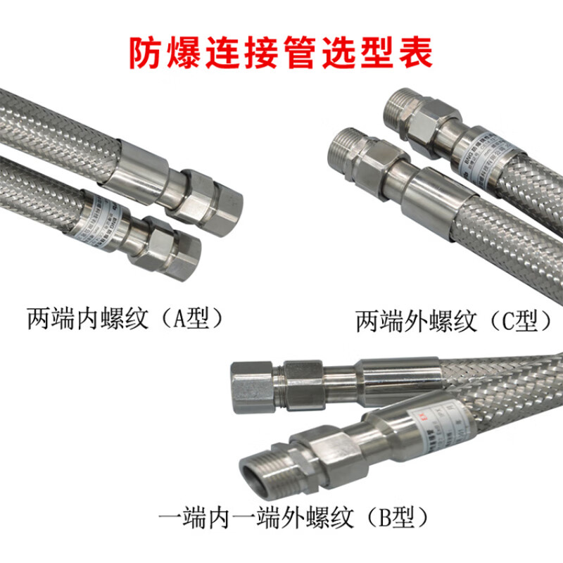 Yuqunhui customized explosion-proof flexible pipe DN80.500mm