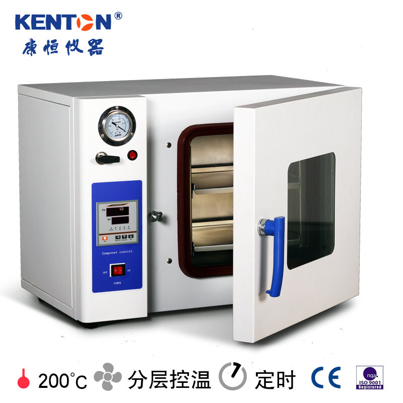 KentonDZF series vacuum drying oven vacuum negative pressure oven heat-sensitive powder experimental electric heating digital display vacuum box DZF-6020 vacuum box (galvanized liner)
