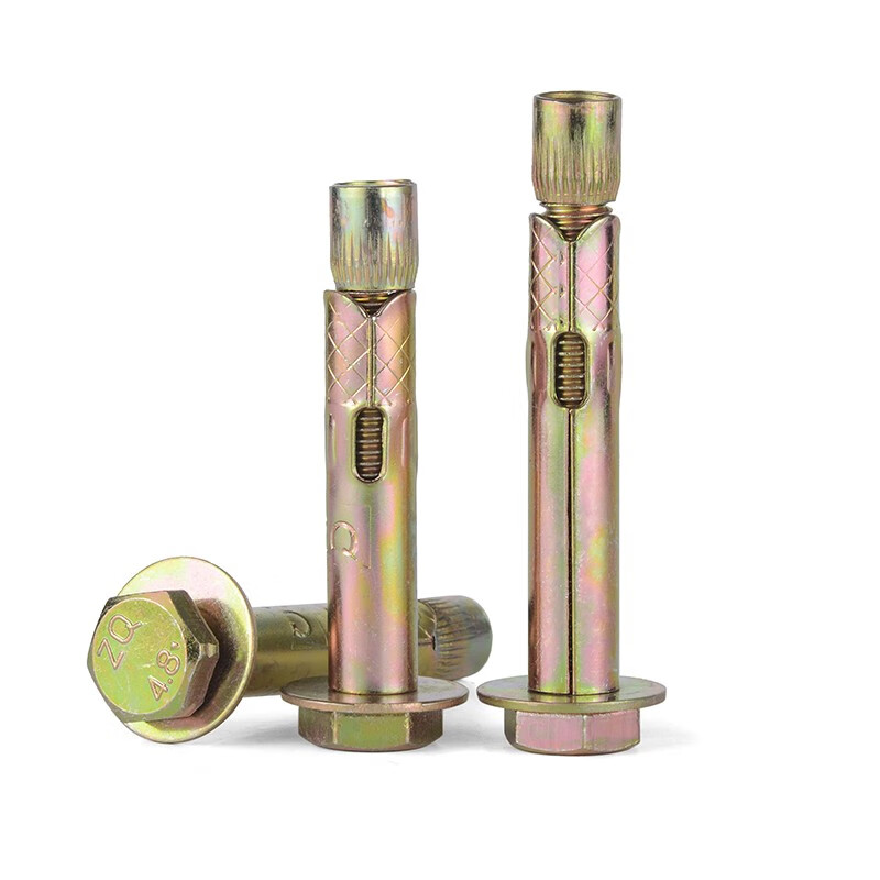 Jinggong (JINGGONG) national standard external hexagonal expansion screws, extended internal expansion bolts, iron implosion, built-in floor pull-expansion expansion, national standard M8*60 (5 pieces), punch 10mm