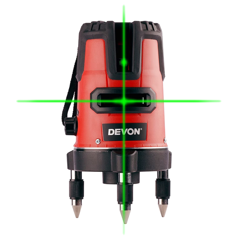 Devon green light level meter three lines five lines high precision strong light fine line marking instrument automatic leveling 9319-3XG green light three lines