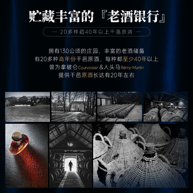 PASSTON French XO brandy 40 degrees 700mL single bottle spirits original wine imported foreign wine blending base wine New Year gift box