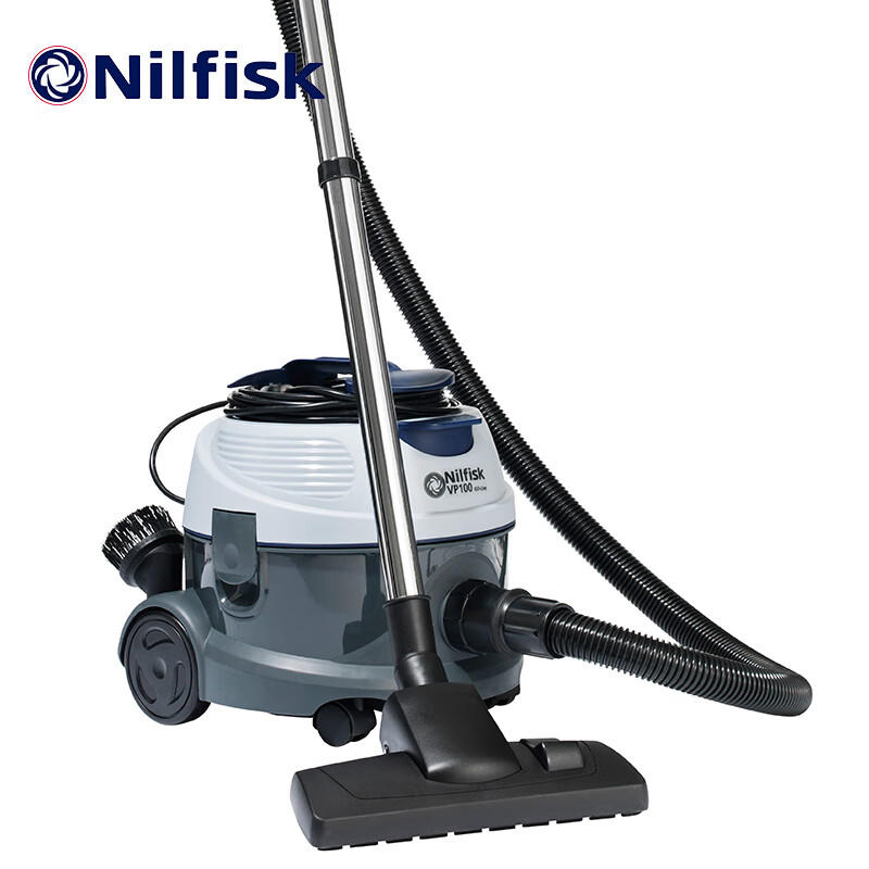 NILFISK VP100 high-power bucket vacuum cleaner with large capacity and strong suction for offices, hotel rooms, shopping malls, restaurants, commercial and industrial use