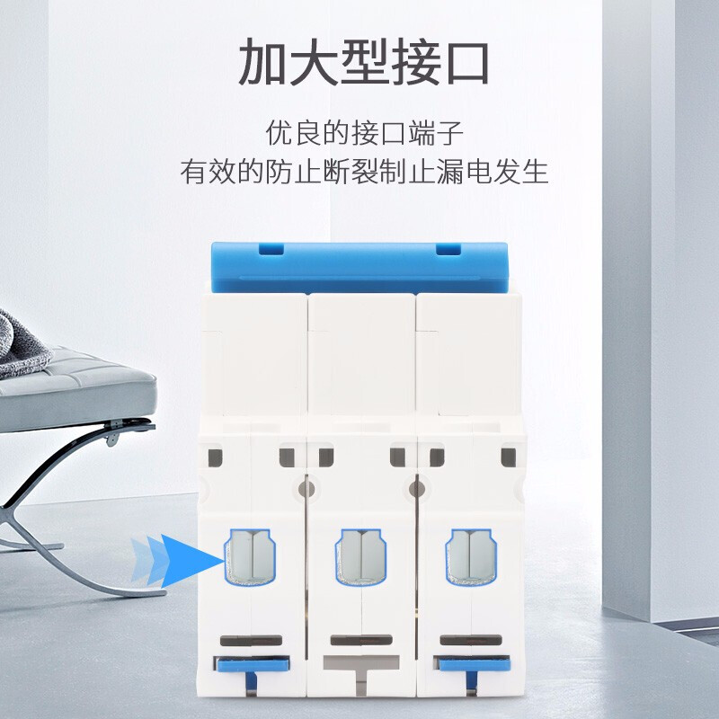 Chint (CHNT) air switch NXB-63A circuit breaker D-type small circuit breaker Power type NXB-63-2P-D32 main circuit breaker 63A 4P