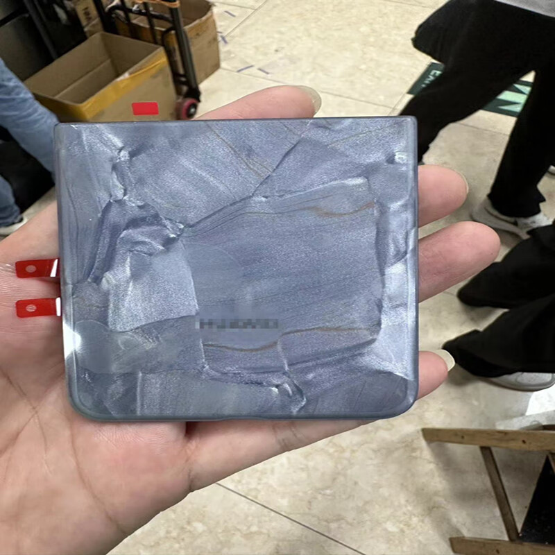 Suitable for folding mobile phone back cover shell mobile phone screen assembly pocket2 back cover treasure box electric cover pocket2 original upper cover Tahitian gray)