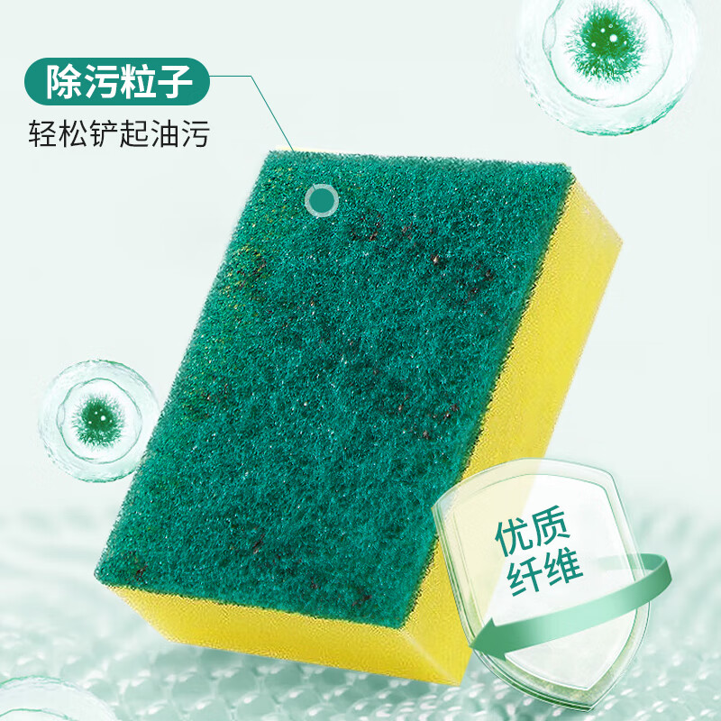 3M Scotch emery dishwashing cloth 5 pieces dishwashing sponge scouring pad kitchen absorbent classic rag G6215