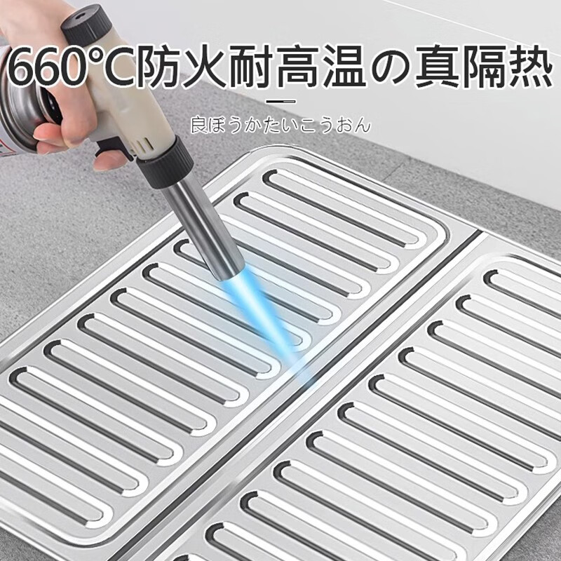 Home Story (KATEI STORY) Japanese kitchen oil baffle for cooking, splash-proof, insulated gas stove, high temperature resistant, aluminum foil oil barrier, protective, foldable, single burner