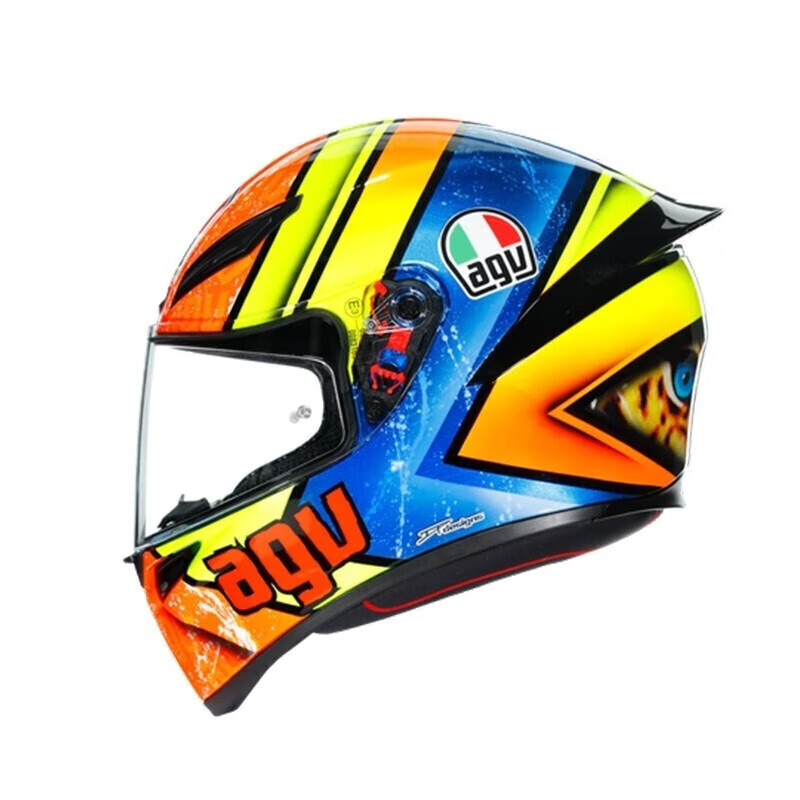 AGV K1S helmet K1 motorcycle full-face helmet, universal all-season full-coverage running helmet for men and women, wide-angle ventilation and breathable 3C K1S-IZAN L (suitable for 57-58 head circumference)