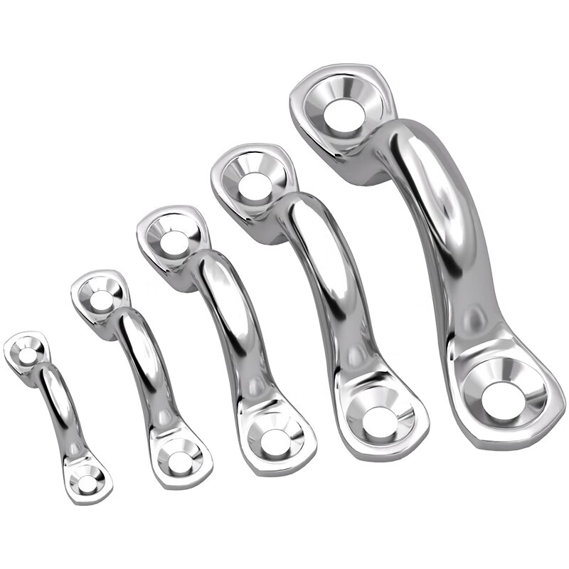 Tianzhuo Hardware 304/316 stainless steel camel back small handle bow yacht handle fixed door handle buckle M4M5-M10 M8-304 material/1 set free self-tapping nails + plastic tube