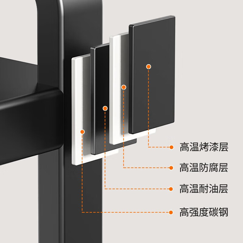 Nifeng kitchen storage rack telescopic microwave oven rice cooker storage rack household multi-functional countertop appliance storage rack double layer bold telescopic 38-64cm single rack