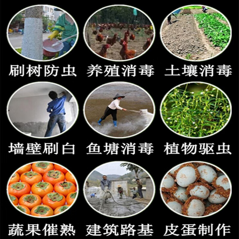 Huihui quicklime powder 10 pounds disinfection, sterilization, insect repellent, insect repellent, water quality, dehumidification and desiccant, tree powder, fish pond breeding