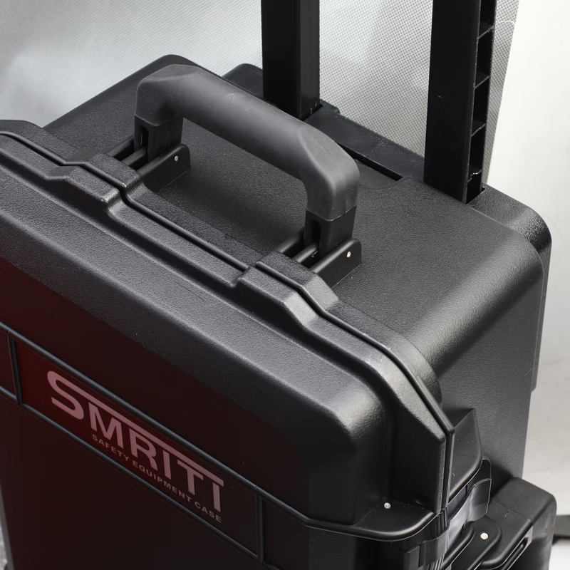 SMRITI heritage protection box black large trolley box thickened waterproof and dustproof multi-functional equipment tool box S5236 black with sponge