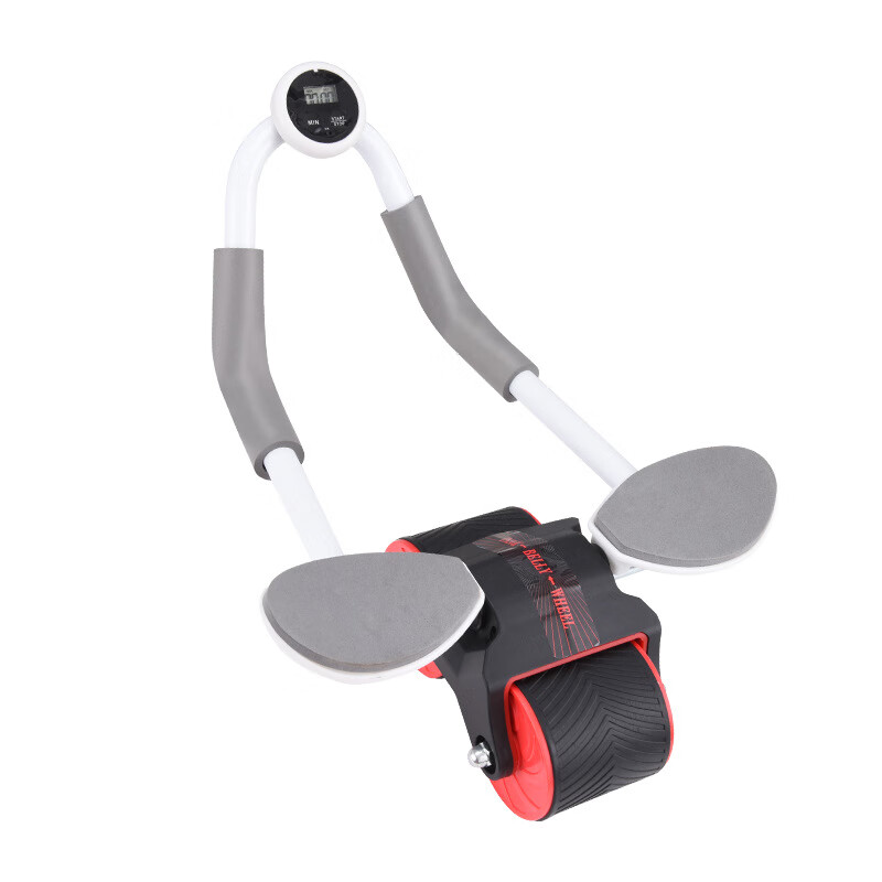 Arokojian abdominal wheel Douyin same style automatic rebound abdominal muscle wheel home training black and red bracket abdominal muscle wheel + kneeling pad +