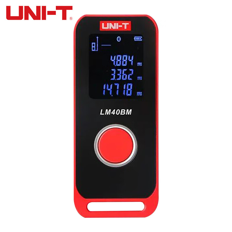 Uni-T Laser Distance Meter Mini Bluetooth Smart Drawing CAD Electronic Ruler High-Precision Infrared Room Measurement Lithium Battery Model LM40BM/40 Meter Bluetooth APP Drawing Model