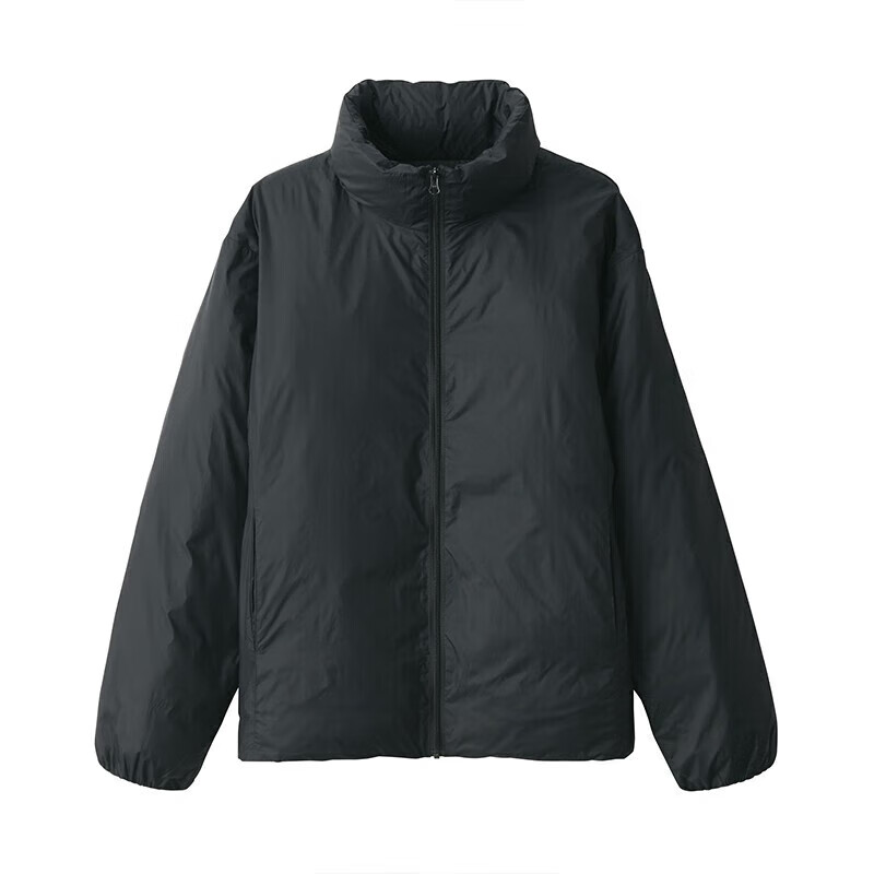 MUJI Women's Portable Stand Collar Down Jacket BDC32C2A Black XL
