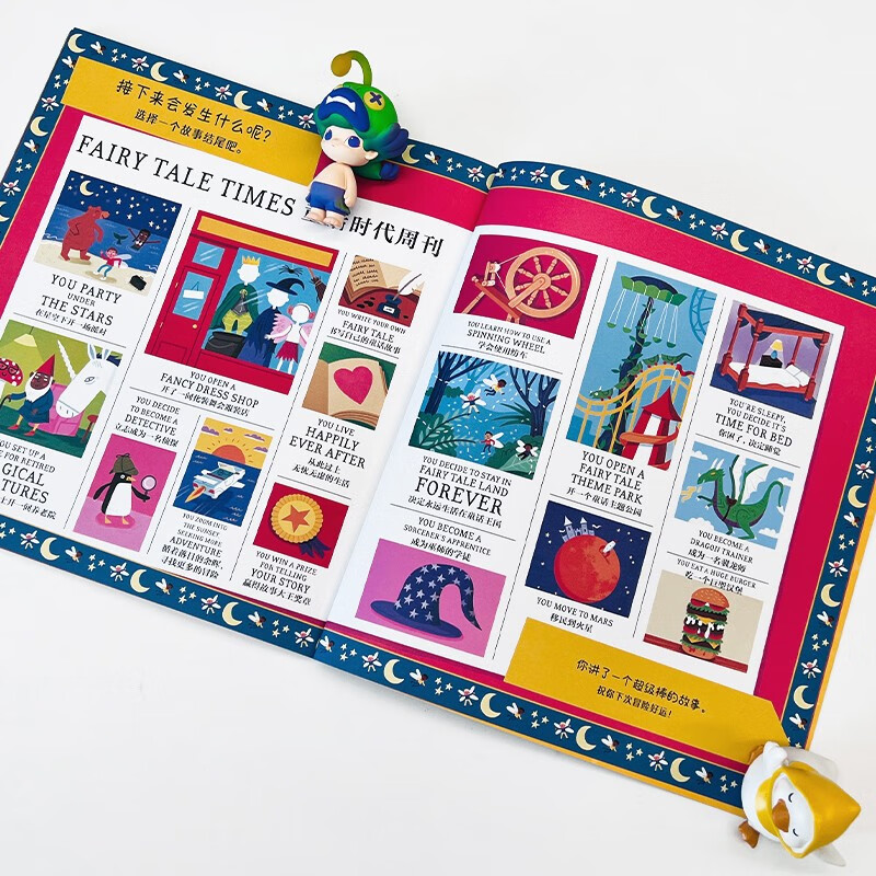 Become the King of Storytelling (4 volumes in total) Nearly a thousand story elements Create like playing a game Easy to get started with composition Stimulate creative interest Wave Blossoms 5 years old and above