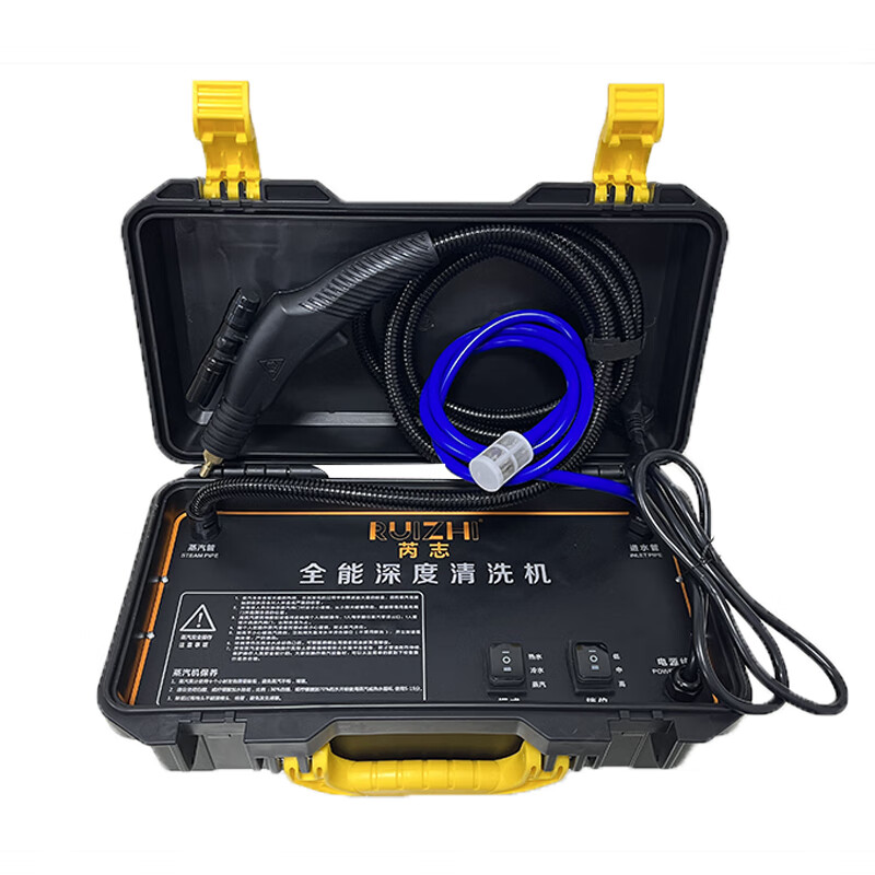 Ruizhi household appliances, commercial multi-function, full set of air-conditioning, kitchen special cleaning all-in-one machine, high pressure and high temperature steam cleaner, disinfection, car beauty film, interior nail removal, 3200W three-in-one (cold water and hot water steam)
