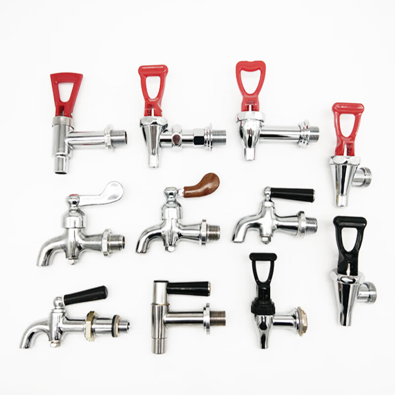 Manqiju electric water boiler faucet copper 3 points 4 points open water tank water heater faucet accessories high temperature resistant faucet A type 4 points (precision polished stainless steel)