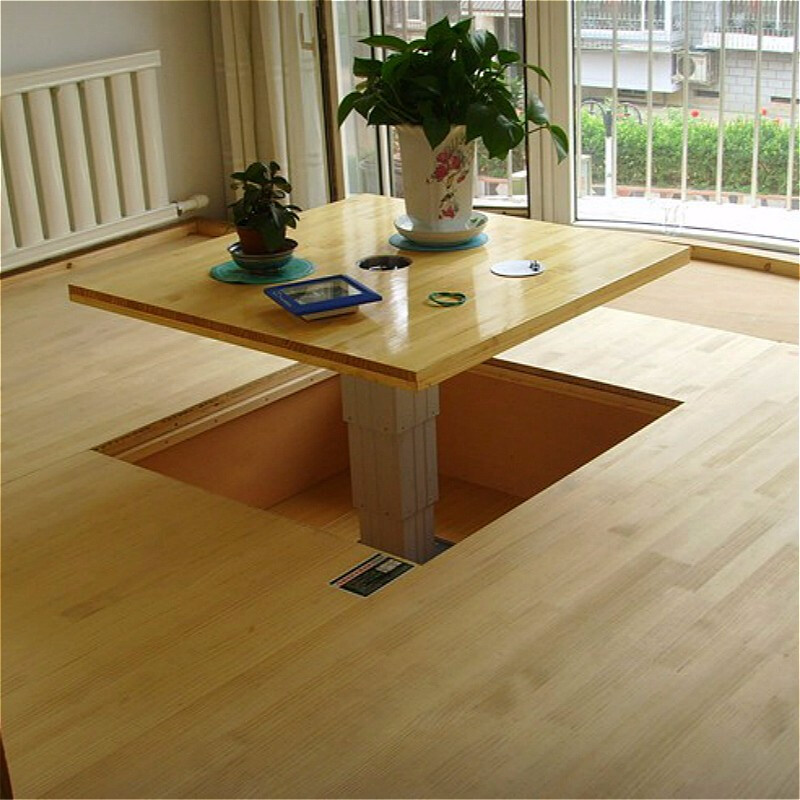 Wanjiahe aluminum alloy manual tatami lift table tatami lift Japanese style tatami lift for home use 310 manual space aluminum lift (with hole opener) others