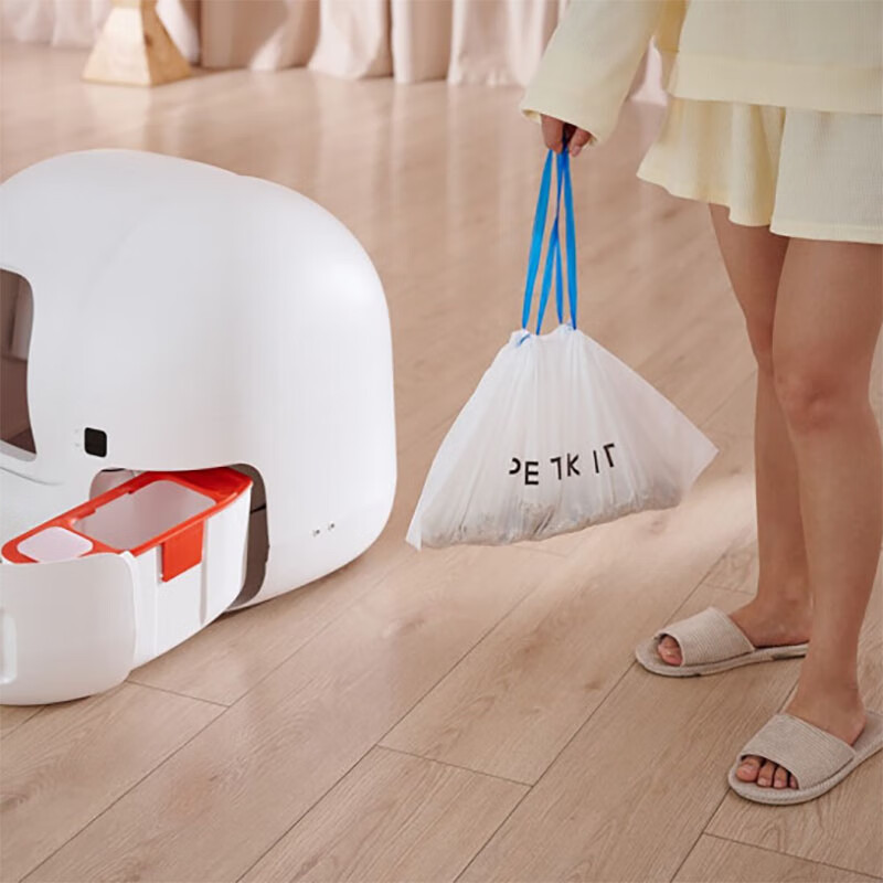 Xiaopei Intelligent Fully Automatic Cat Litter Box Cat Toilet MAX2 Large Space Wireless Control Deodorizing Electric Cat Litter Box Cat Litter Machine Xiaopei Cat Toilet Garbage Bag 4 Rolls