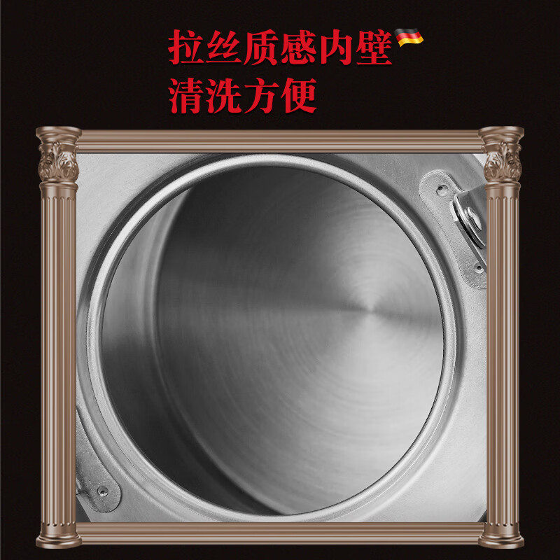 POPOVICH German 304 stainless steel kettle automatic whistle large capacity thickened natural gas gas stove induction cooker universal 5L - water boiling sound 304 steel kettle 5L