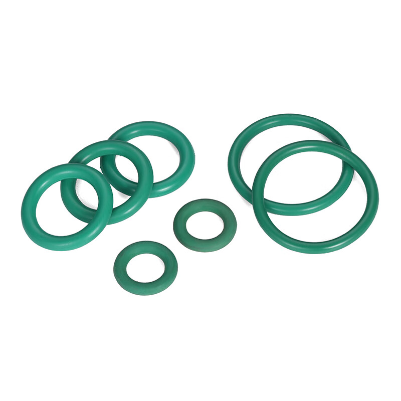 Jinggong (JINGGONG) fluorine rubber O-ring high temperature resistant sealing ring green o-type rubber gasket wire diameter 1.5/2/2.4/3.1-5mm outer diameter 12*2mm (10 pieces) fluorine rubber o-ring