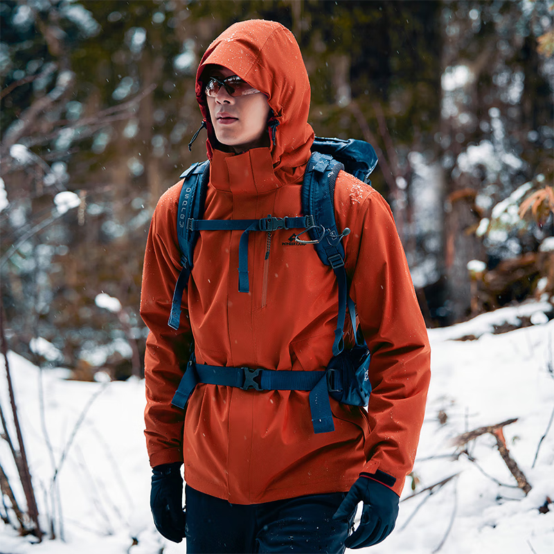 Pathfinder three-in-one jacket men's outdoor hiking and mountaineering clothing spring and autumn fleece jacket women's waterproof jacket jacket couple tops