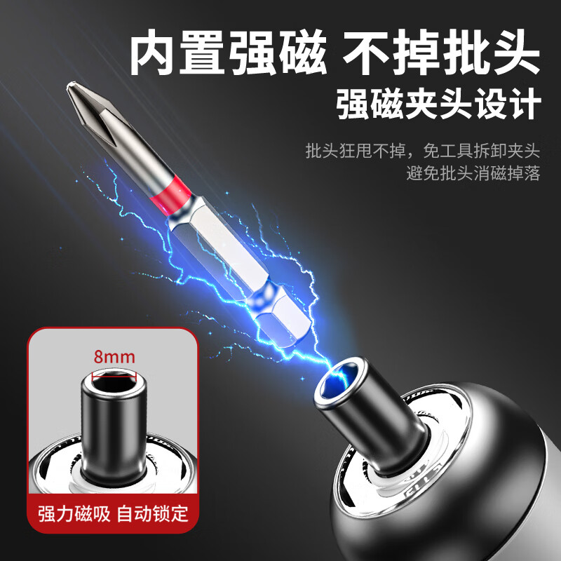 Ai Ruidun electric screwdriver set rechargeable household multi-function mini electric screwdriver small large torque pen-type screwdriver 3N torque adjustable standard configuration