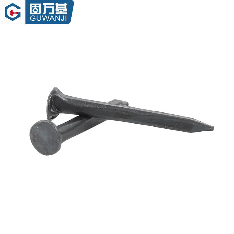 Guwanji black shoe nails, square small iron nails, small woodworking board autumn leather nails, triangular nails, pointed nails, revised mini shoe nails, 13 mm (50 g), about 270 pieces