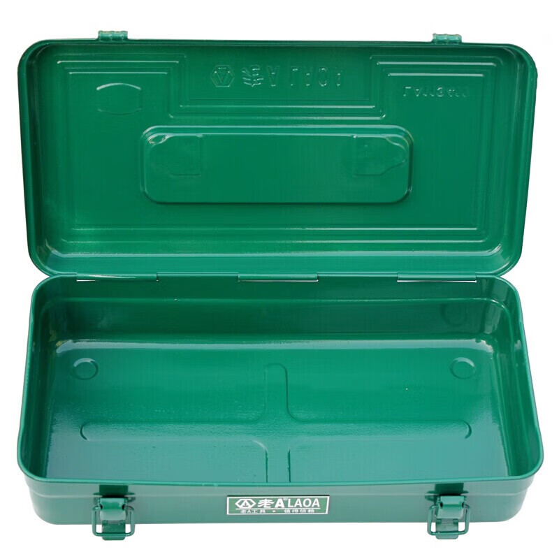 LAOA (LAOA) hardware household tool box storage box car thickened iron box with compartment 18 inches LA113118
