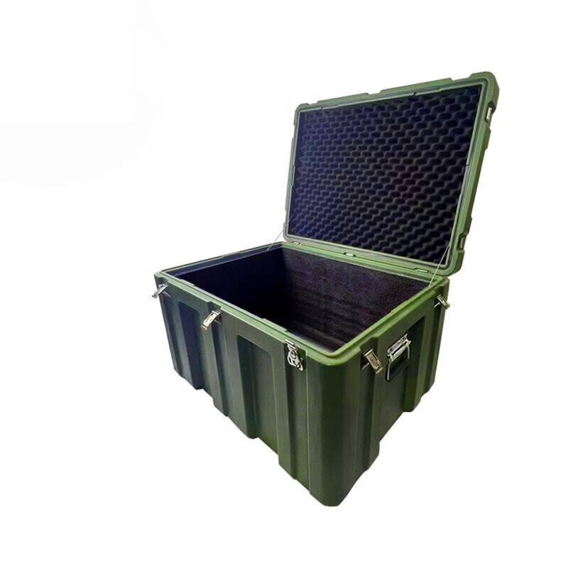 Xinteri rotational molding box 600*500*400mm military green material box field equipment supply airdrop box precision instrument box multi-functional emergency rescue equipment box