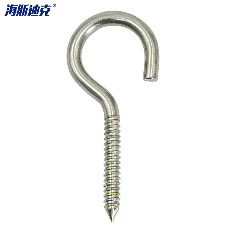 Hasdick Beijing warehouse delivery HKZ-67 304 stainless steel sheep eye self-tapping screws hand-tightened hook self-tapping screws M5 hook shape (10 pcs)