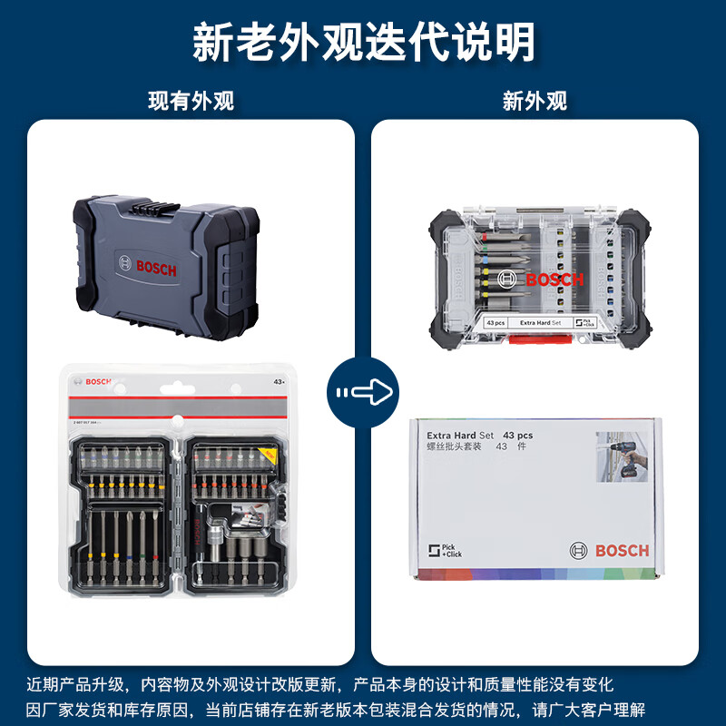 Bosch Bosch screwdriver set electrical repair toys disassembly and assembly rainbow magic box 43-piece set including handle extension rod