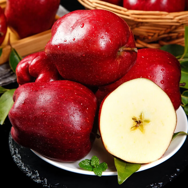 Yiyounong Gansu Tianshui Huaniu apple fresh fruit seasonal red snake noodle apple Ping An fruit Christmas fruit whole box with box 9.5-10 catties large fruit about 18-20 pieces