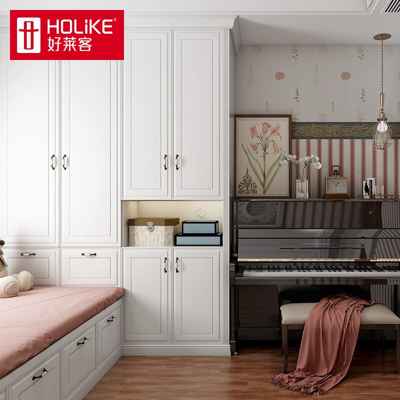 Haolaike tatami bed whole house furniture customization modern simple lift tatami wardrobe combination custom gold